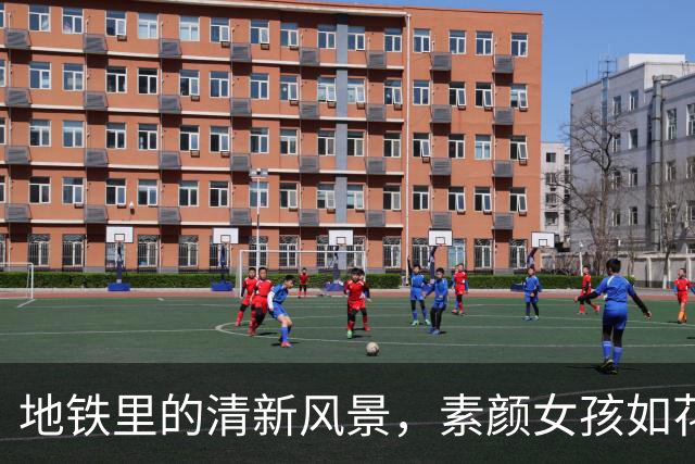 地铁里的清新风景，素颜女孩如花般绽放